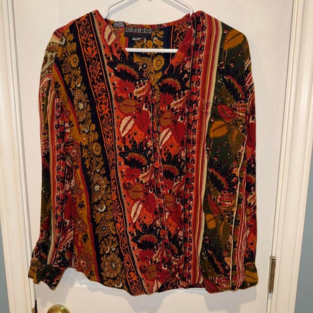 Tribes for Her Button up Blouse